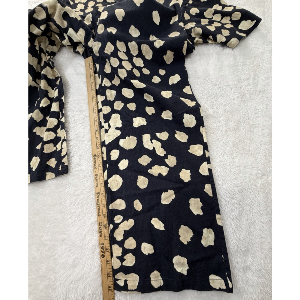 The Kit Anthropologie Issa Jumpsuit in Shoreline Sz Small Blue Tan 100% Cotton - Picture 9 of 14